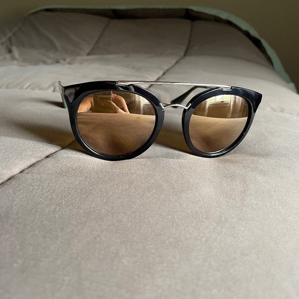Prada Cinema Polarized Sunglasses SPR23S Black/Gold